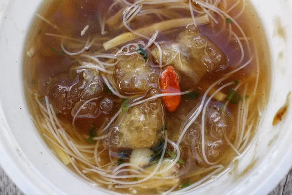 Chińska zupa zupa lub ryb maw — Zdjęcie stockowe