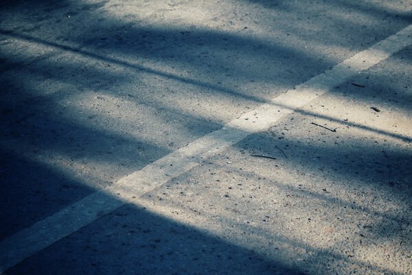 Road with shadow — Stock Photo, Image