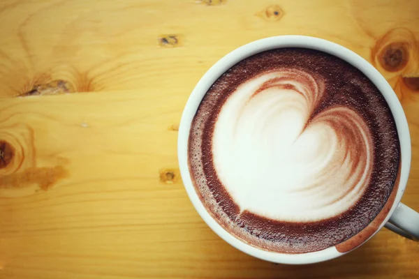 Coração de chocolate quente — Fotografia de Stock