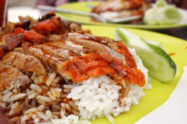 pirinç kızarmış ördek