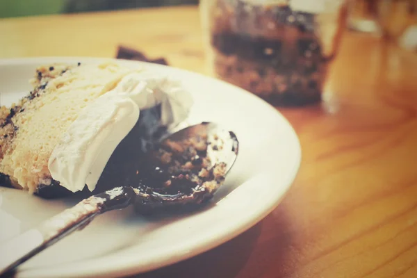 Bolo de queijo com chocolate — Fotografia de Stock