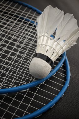 Shuttlecocks badminton raket ile