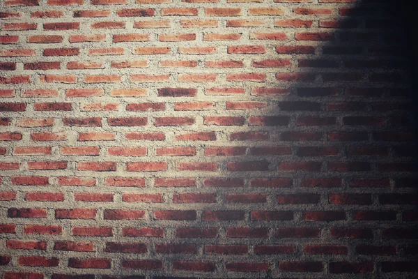 Mur z cegły z cienia — Zdjęcie stockowe