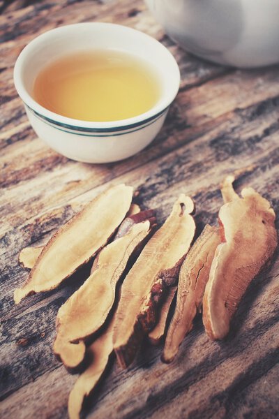 Ganoderma lucidum tea - Ling Zhi Mushroom.