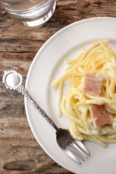 Espaguete carbonara — Fotografia de Stock