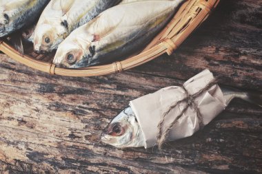 kurutulmuş, tuzlanmış balık