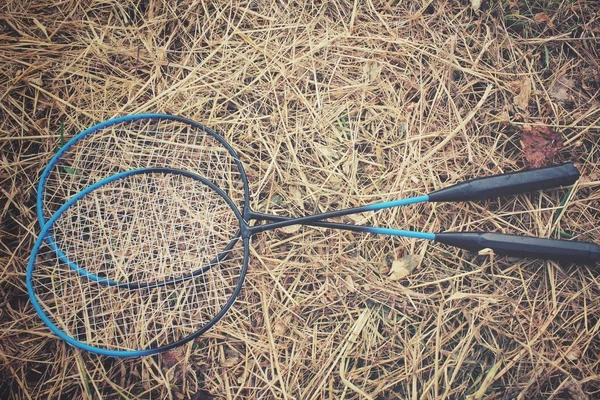 Raquette de badminton . — Photo