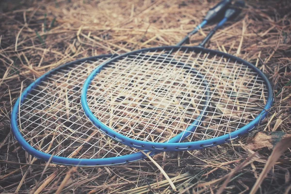 Rakiety do badmintona. — Zdjęcie stockowe