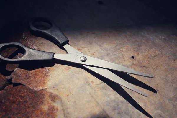 Hair cutting shears with shadow — Stock Photo, Image