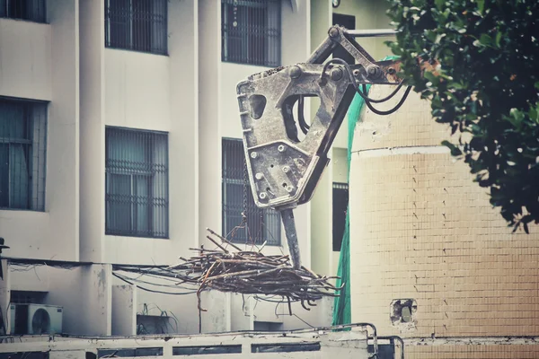 Building demolition debris — Stock Photo, Image