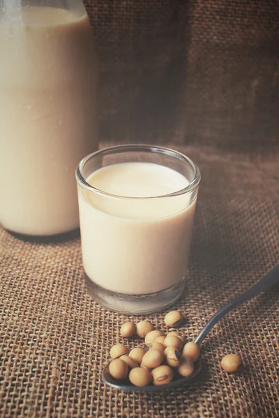 Leche de soja con frijoles — Foto de Stock