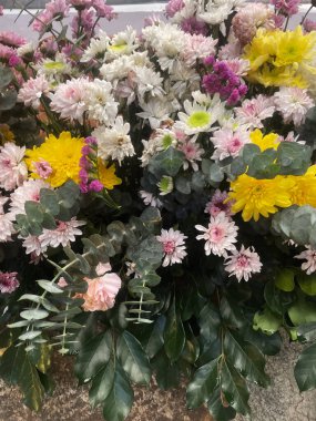 Kasımpatı karanfil çiçeği buketi