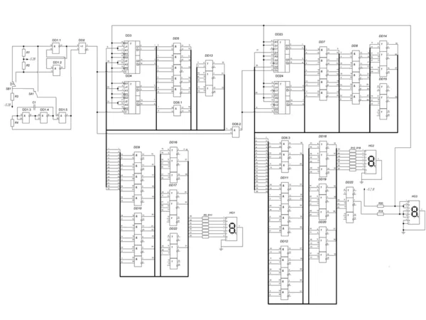 Bir sayacın elektrik devresi