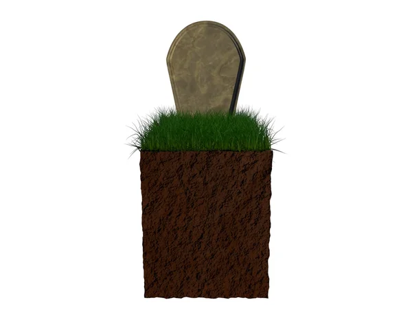 Mezarlık veya beyaz arka planda