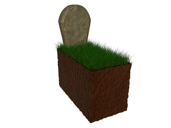 Mezarlık veya beyaz arka planda