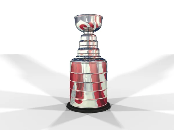 Trofeo renderizzato hockey 3d — Foto Stock