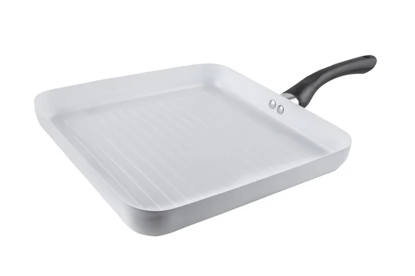 Fehér grill pan - stock kép — Stock Fotó