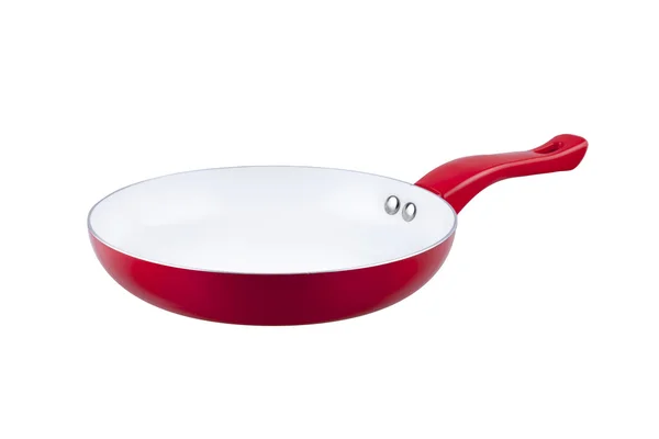 Red Frying Pan - Stock Image Royalty Free Stock Images