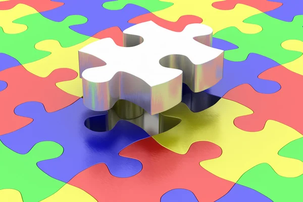 Final jigsaw piece — Stock Photo, Image