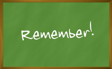 Kara tahta, metin hatırlıyorum