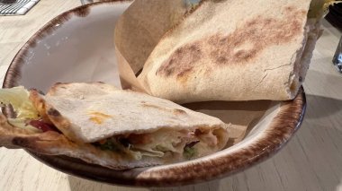 Bake homemade pizza hot from oven