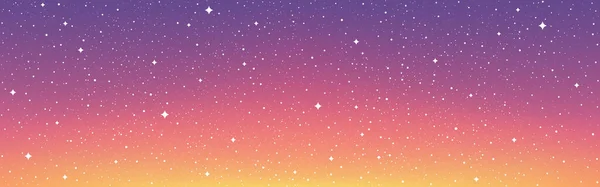 Espacio fondo amplio cartel. Cosmos coloridos con polvo de estrellas. Nebulosa mágica abstracta. Papel pintado futurista estrellado. Galaxia mágica para folleto o sitio web. Ilustración vectorial — Archivo Imágenes Vectoriales