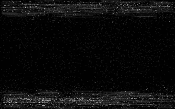 Glitch VHS frame. Efeito retrocesso. Velho jogo de vídeo com linhas horizontais. Visualização de cassetes de vídeo. Reprodução analógica avariada. Ilustração vetorial — Vetor de Stock