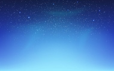 Kuzey ışıkları olan bir yer. Aurora Borealis ve parlayan yıldızlar. Samanyolu ile gökyüzünü renklendir. Gerçekçi kozmos dokusu. Parlak galaksi. Vektör illüstrasyonu