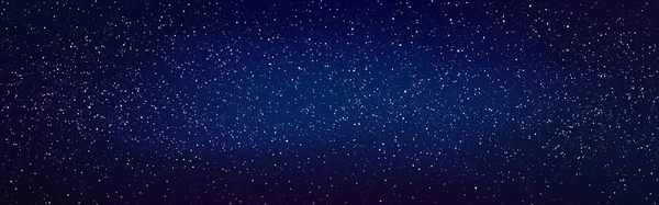 Weltraumsternenkulisse. Tiefe kosmische Tapete. Weiter Kosmos mit leuchtenden Sternen. Schönes Universum mit Sternbild. Milchstraßenstruktur. Vektorillustration — Stockvektor