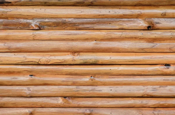 Legno marrone log parete sfondo — Foto Stock