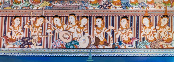 Peinture murale thaïlandaise — Photo