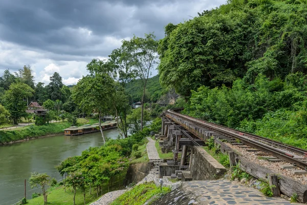 Ferrovia della morte a Kanchanaburi Thailandia — Foto Stock