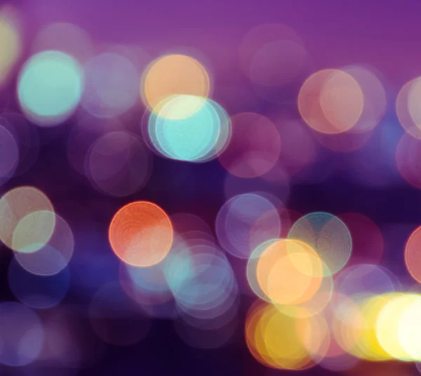 Bokeh Stadt Lichter Hintergrund — Stockfoto