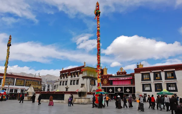 Templo de Jokhang em Lhasa, Tibete — Fotografia de Stock