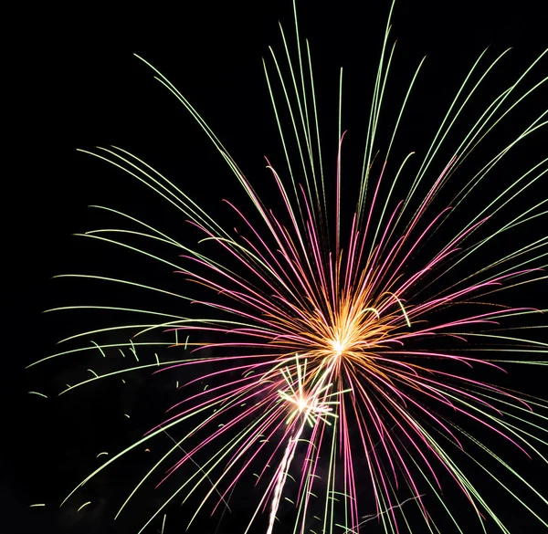 Fuochi d'artificio colorati — Foto Stock