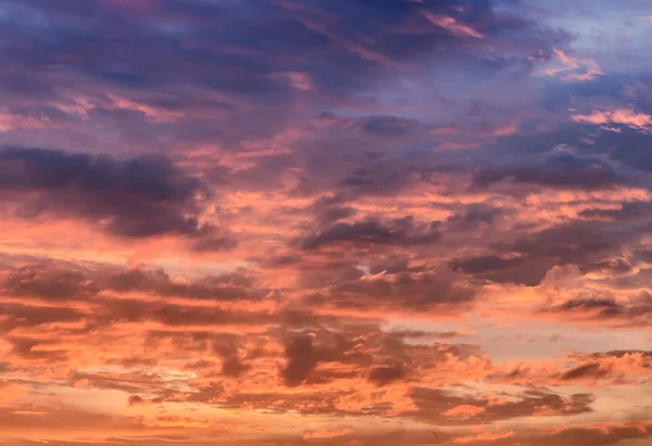 Puesta de sol con paisaje nublado —  Fotos de Stock