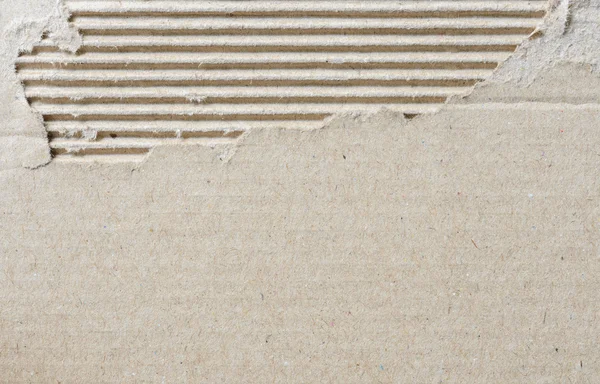 Torn corrugated cardboard texture background — Stock Photo, Image