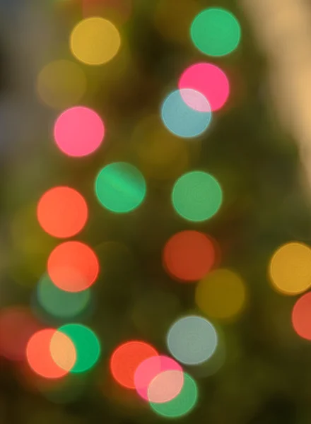 Abstrakte Weihnachtsbeleuchtung Bokeh Hintergrund — Stockfoto