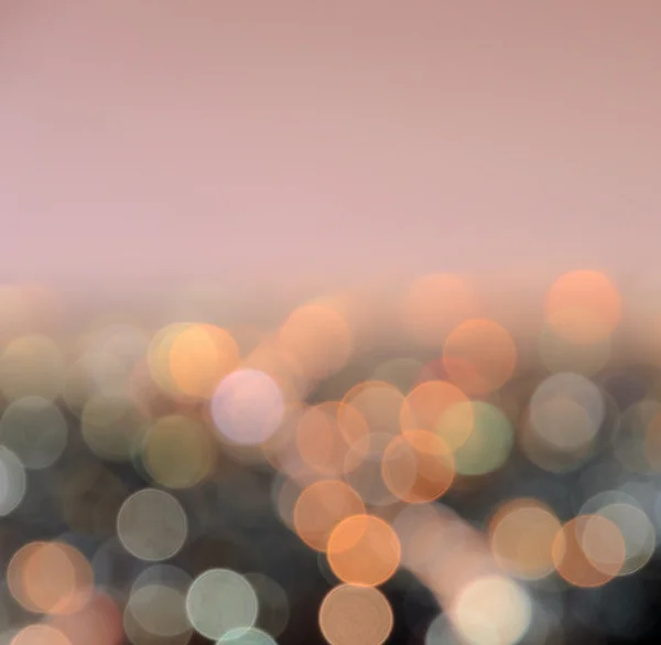 Luzes turvas da cidade de bokeh abstratas — Fotografia de Stock