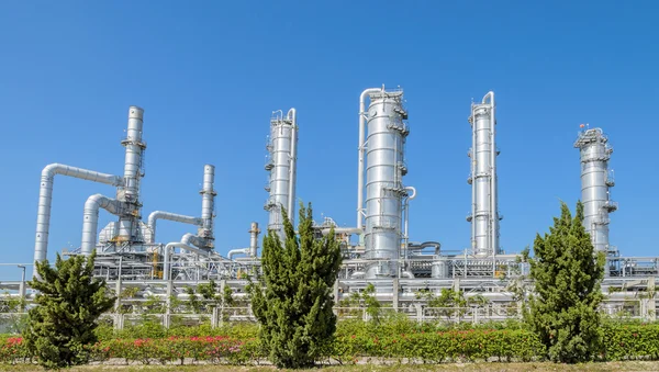 Planta industrial petroquímica na Tailândia — Fotografia de Stock