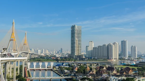 朝は、タイの首都バンコクの街並み — ストック写真