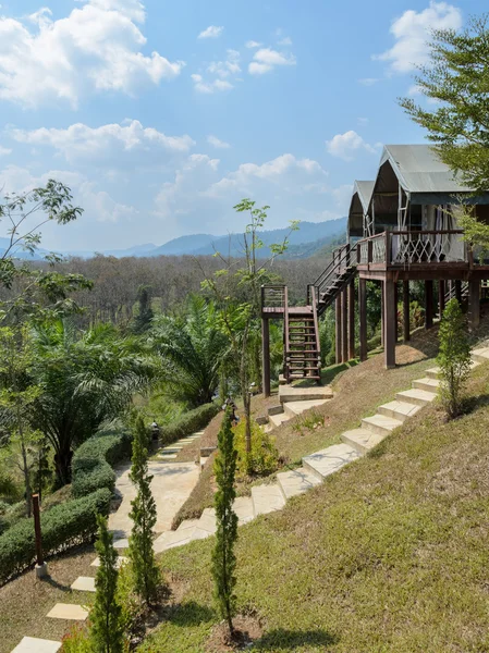 Resort dům na hoře v Thajsku — Stock fotografie