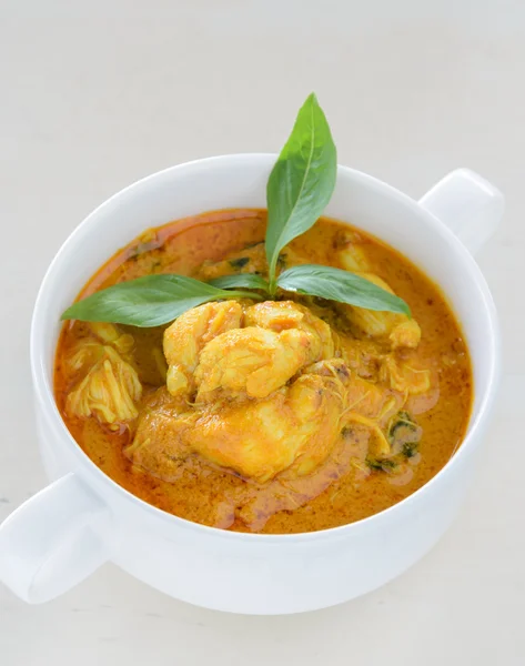 Krabbenfleisch-Curry-Suppe — Stockfoto