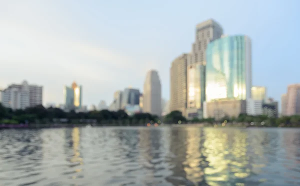 Sfondo sfocato della città skyline — Foto Stock