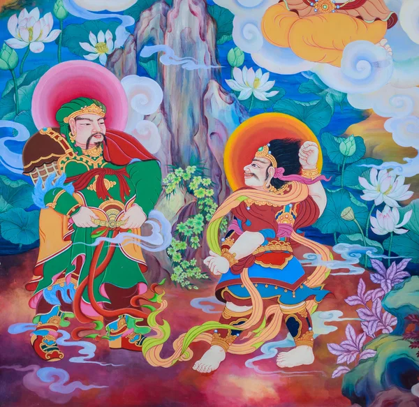 Chinese mural painting art — Stock Photo, Image