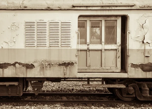 Trenul de marfă abandonat — Fotografie, imagine de stoc