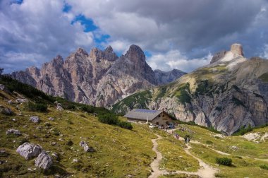 Dolomites Lange Alm Alp club kulübede