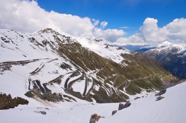 Kışın, South Tyrol Stelvio Geçidi