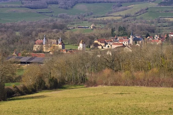 Chateau Commarin у Франції — стокове фото