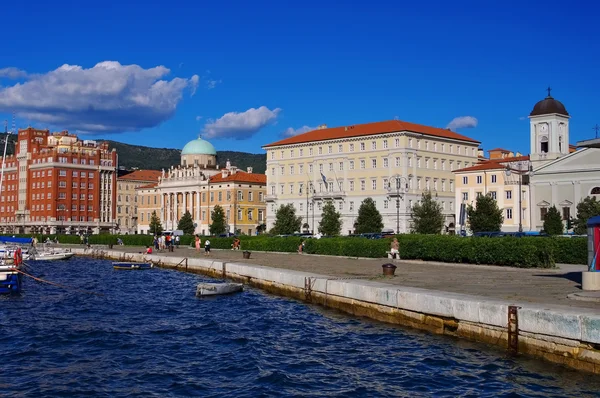 Trieste, o cais — Fotografia de Stock